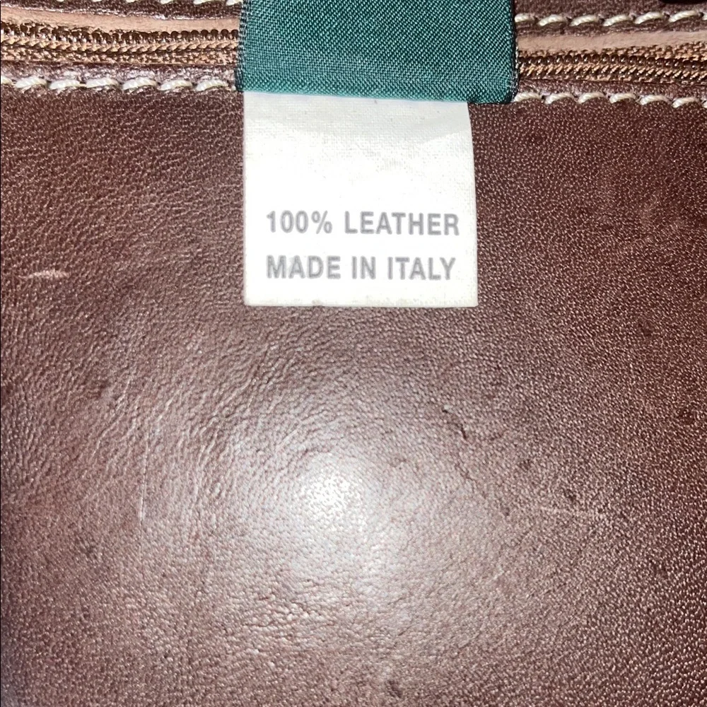United Colors of Benetton Leather Backpack RARE FIND